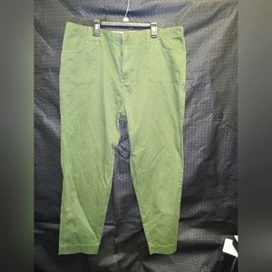 Venezia olive green casual pants